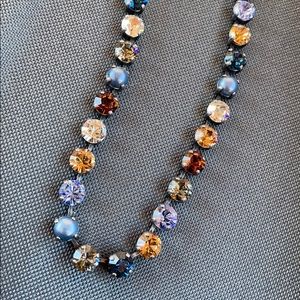 Sabina classic choker w/rustic sliver chain